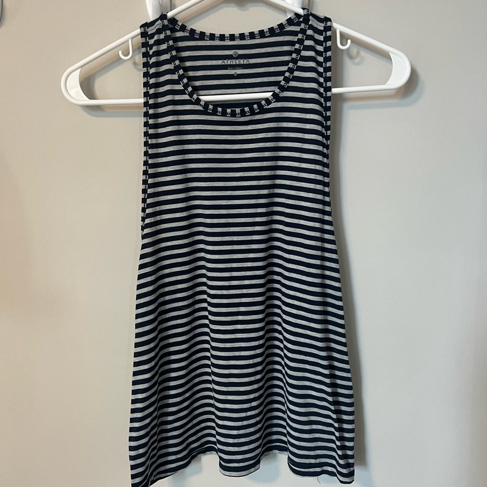 Athleta striped exercise racerback tank